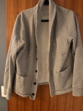 Club Monaco Gray Shawl Collar Cardigan Sweater